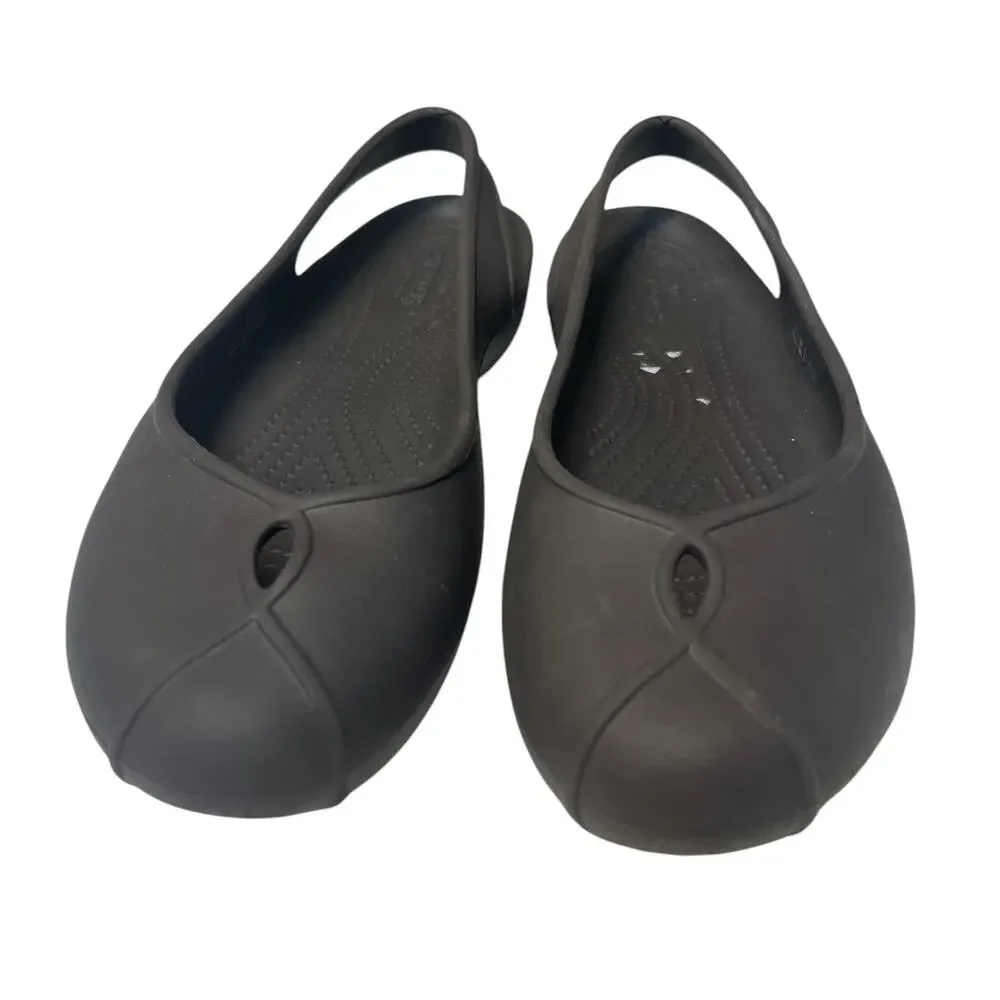 Crocs Olivia II Ballet Flats Brown Slingback Women's Size 11